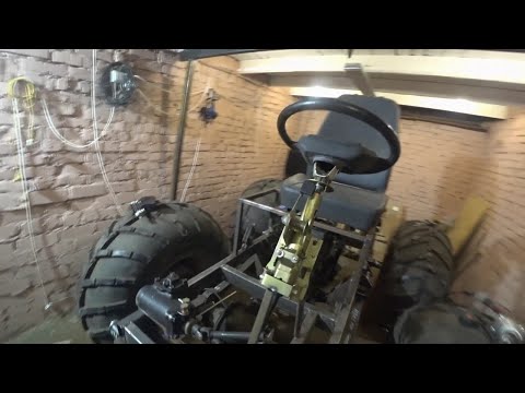 Видео: Вездеход болтоход с короткой базой.Рулевое управление.