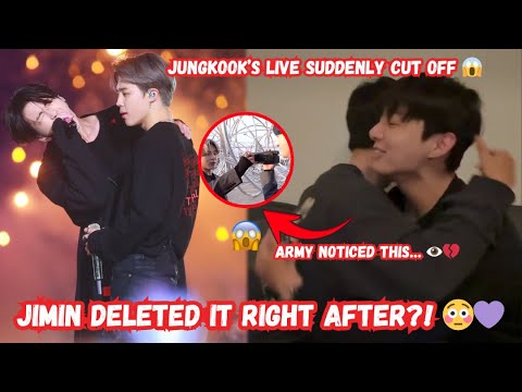 Видео: Прямая трансляция Чонгука прервалась 😱 Чимин сразу же удалил пост?! | Тайна Чикука 💜