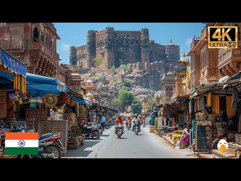 Видео: Джодхпур, Индия🇮🇳 Настоящая атмосфера в Старом центре Джодхпура (4K HDR)
