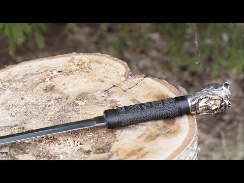 Видео: Трость ручной работы Рунный Берсерк. Ножевая Крепость