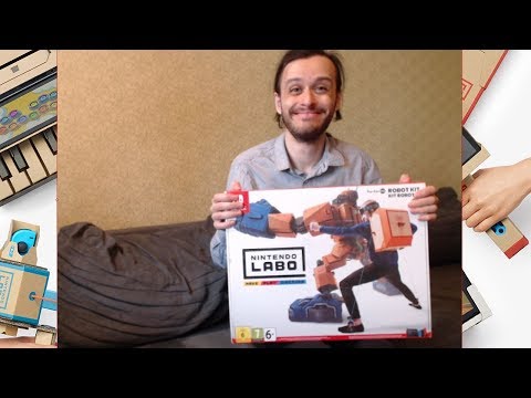 Видео: Собираем робота! - распаковка и знакомство с Nintendo Labo в реальном времени!