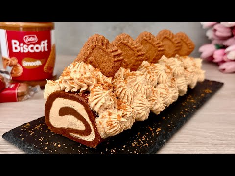 Видео: Десерт Lotus Biscoff без выпечки. Всего 4 ингредиента! Очень просто и вкусно!