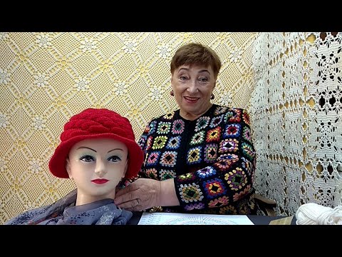 Видео: Шляпка "Роза". Мастер-класс по вязанию крючком от О. С. Литвиной.