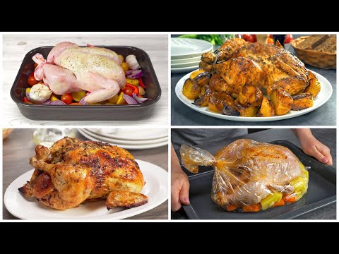 Видео: 4 идеи, как приготовить курицу к празднику - получится вкусно и эффектно. Рецепты Всегда Вкусно!