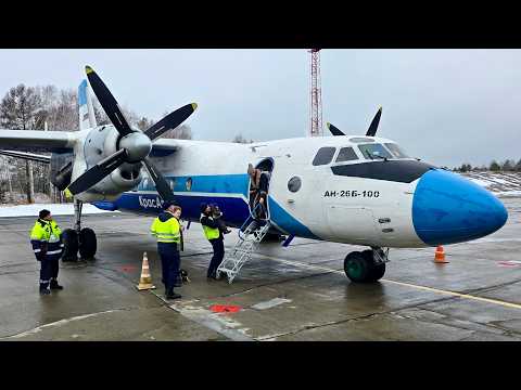 Видео: Ан-26Б-100 а/к КрасАвиа | Рейс Кызыл – Красноярск