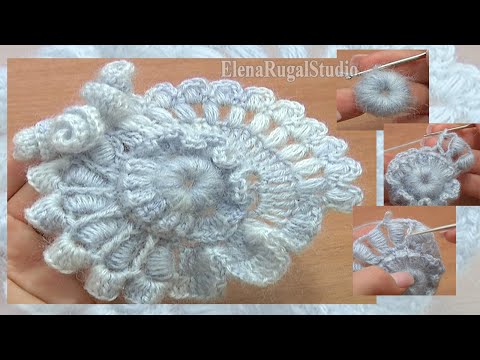 Видео: САМЫЙ ПОПУЛЯРНЫЙ мотив, ФРИФОРМ Tutorial 2 часть 1 из 2 Вязание крючком скрамбли