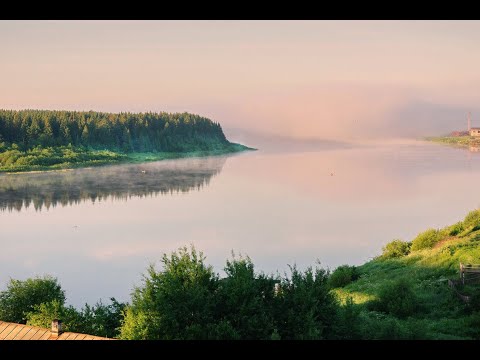 Видео: Сухона река: крутые берега