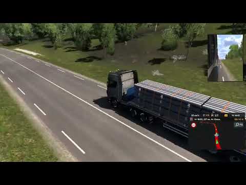 Видео: Макс на грузовике :Прохождение Euro truck Simulator 2 официальная версия ночной drive 6 колёс #9