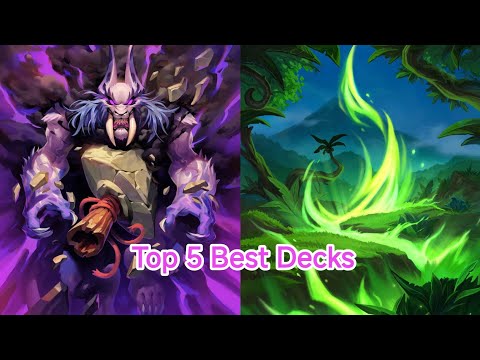 Видео: Мета после Бафов.Топ 5 сильнейших колод.Hearthstone Затерянный город Ун'горо