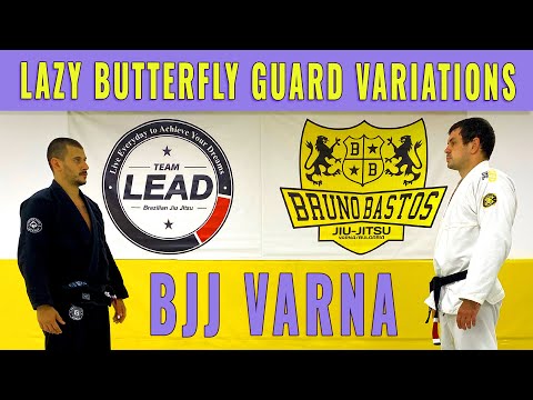 Видео: BJJ Varna - Lazy butterfly guard variations - Бразилско джу-джицу - Техника на седмицата S02 Ep04