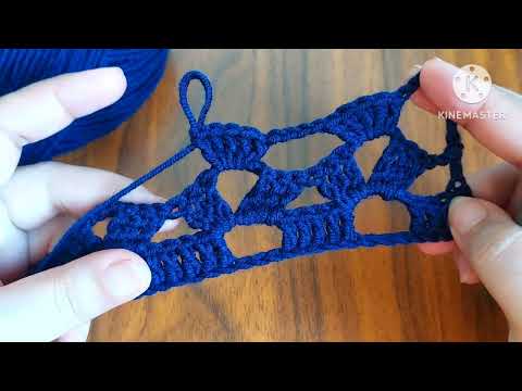 Видео: Как связать новую прямоугольную шаль крючком простой в исполнении конструкции для начинающих.