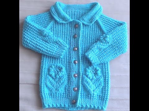 Видео: Бесшовный КАРДИГАН для  девочки. Часть 4.