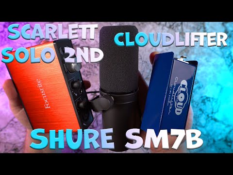 Видео: Cloudlifter CL-1 + Shure sm7b. Идеальный микрофон для ютуба? Усиливаем Focusrite Scarlett Solo 2ND