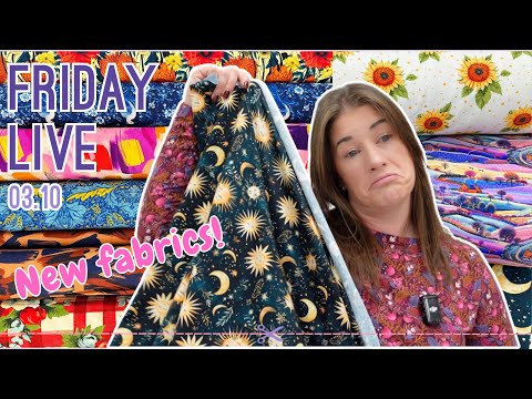 Видео: Friday Live | 3 октября | Прекрасные новые ткани и встречайте Team Stitches!