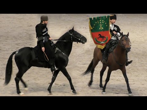 Видео: КАБАРДИНСКИЕ лошади АДЫГЭШ - потрясающая энергетика! Породы лошадей /Конная выставка #ИППОсфера 2019