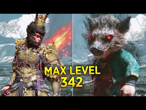 Видео: Black Myth Wukong - МАКС УРОВЕНЬ 342 против БОССОВ (Без Урона)