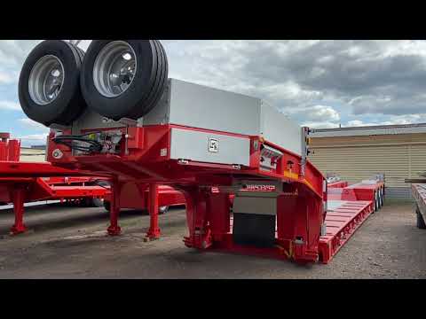 Видео: Трал-телескоп Spеcpricep 994294R с передним заездом с периметральным гусаком с отжимом от тягача