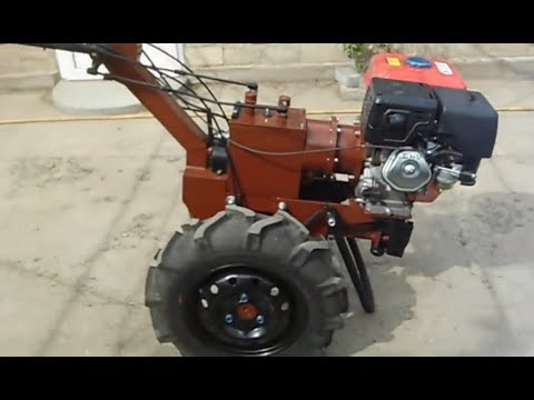 Видео: Мой самодельный мотоблок и навесное к нему в работе