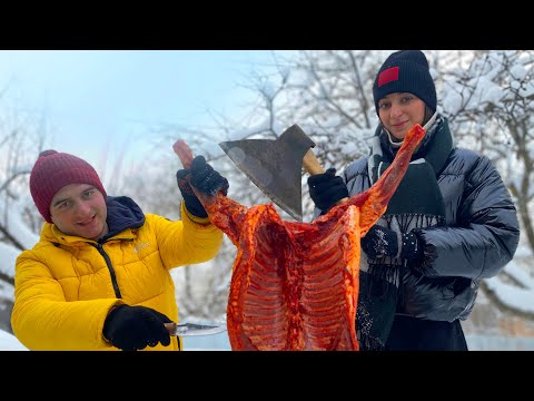 Видео: Баран в тандыре. Кубдари в печи. Новогодний выпуск.