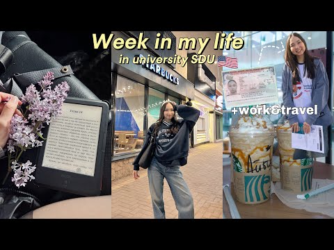 Видео: НЕДЕЛЯ ИЗ МОЕЙ ЖИЗНИ || Work and Travel, распаковки, обзор университета СДУ, весна 2025