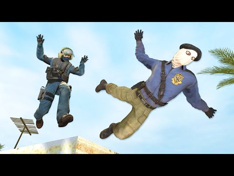 Видео: CS GO: Рэгдолл Прыжки и Падения [GMOD] - Серия 43
