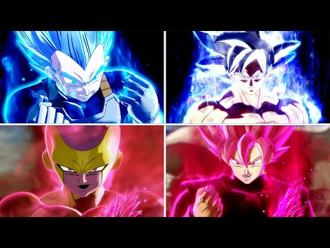 Видео: Все сцены трансформации и слияния CGI в Dragon Ball Xenoverse 2 (все DLC)