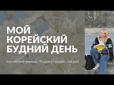 Видео: Влог из универа/ цветущая сакура в Корее KOREA VLOG