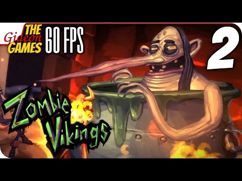 Видео: Прохождение Zombie Vikings на Русском [PС|60fps] - #2 (Секси-Ведьма и Пушистик)