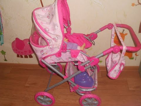 Видео: Детская игрушечная коляска.Обзор.Канал ДОЧКИ-МАТЕРИ.