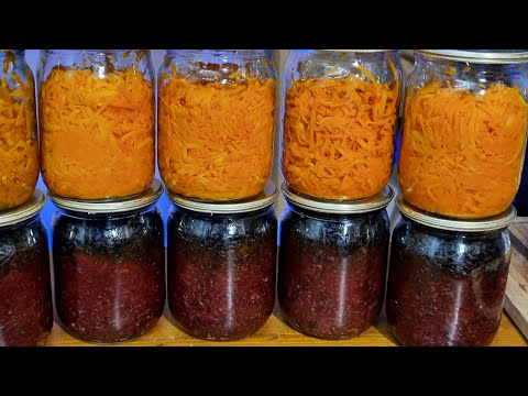Видео: Как сохранить свеклу и морковь на длительное время рецепт для Автоклава