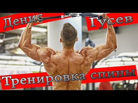 Видео: Как накачать спину? Тренировка от Дениса Гусева.