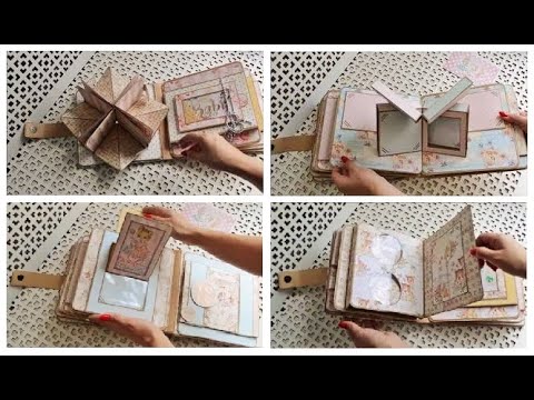 Видео: Pop up альбом "Big stories"/DIY paper crafts tutorial/pop up page tutorial