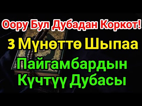 Видео: Пайгамбардын Дубасы менен Оору Качат – 3 Мүнөттө Айыгуу!