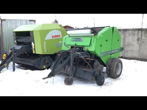 Видео: Сравнение Немецкого Пресс-подборщика Deutz Fahr RB 3.20