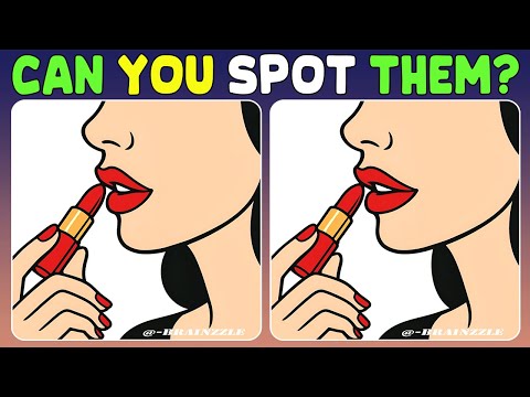 Видео: Найдите три отличия: лучший визуальный тест! Большинство проваливают через 45 секунд! [Найдите от...