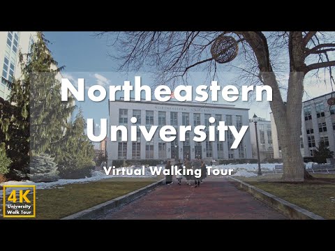 Видео: Северо-Восточный университет (Northeastern University) - виртуальная пешеходная экскурсия [4k 60fps]