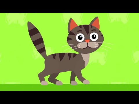 Видео: 🐱 КОТИК ПОЛОСАТЫЙ 🐾 Милый сборник про животных - Песенки - Друзья лохматые, Животные, Цветочки