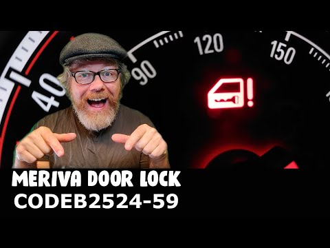 Видео: Неисправны замки задних дверей VAUXHALL MERIVA B, мигает красный символ ключа на двери - код B252...