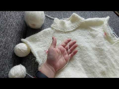 Видео: Свитер из Ализе реал 40 #вязание #вязанаяодежда #вязаниеспицами