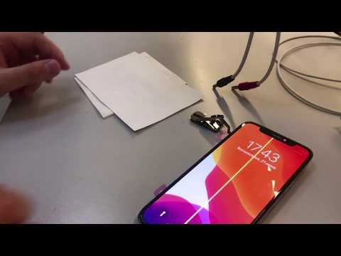 Видео: IPhone X висит на яблоке, поврежден верхний шлейф Face ID