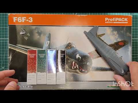 Видео: №255 Hellcat F6F3 1/48 стройка, окраска