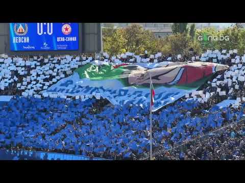 Видео: Хореография на Левски преди мача с ЦСКА