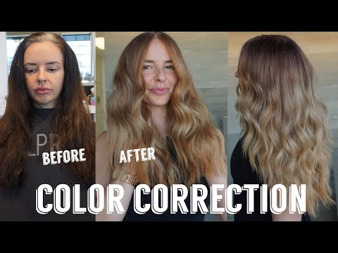 Видео: Преображение волос с Лорин: удаление 6-летнего следа от чёрной краски. Коррекция цвета. Эпизод 110.