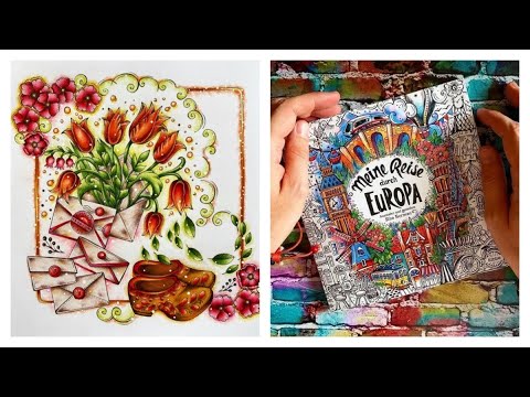 Видео: Обзор раскраски Rita Berman / Meine Reise durch Europa