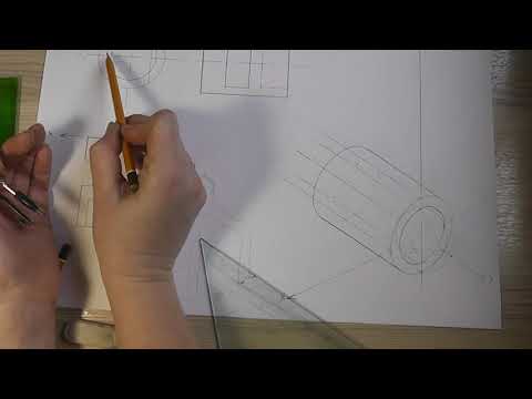 Видео: горизонтальный цилиндр с отверстиями