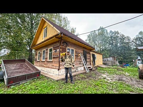 Видео: Начал монтаж долгожданной водосточки. Бобры затопили дорогу на хутор. Остался без тормозов