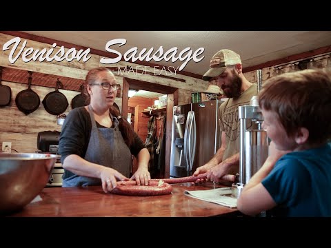 Видео: Домашняя колбаса из оленины — легко приготовить