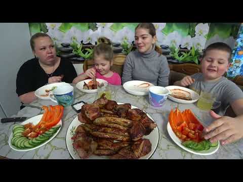 Видео: Мукбанг шашлык