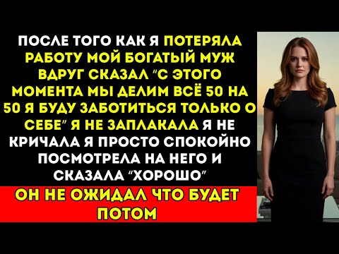 Видео: Мой богатый муж сказал, что мы делим всё 50/50 после того, как я потеряла работу — в нашем пентхаусе