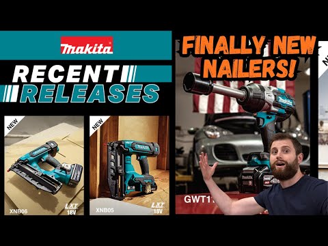 Видео: Makita выпускает новые аккумуляторные гвоздезабиватели... Но вы не можете их купить...